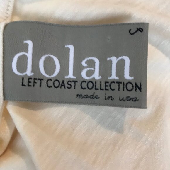 Anthropologie Dolan Cream 3/4 Sleeve Low Back Very Soft Top Size S - Picture 6 of 7